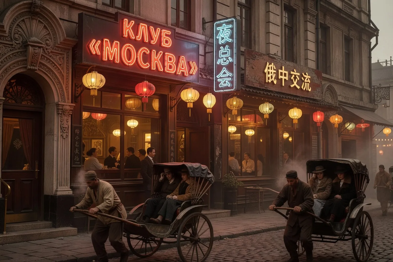 Shanghai dans les ann&eacute;es 1930, ville d'exil de la diaspora russe blanche en Asie
