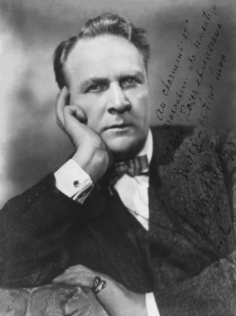 Portrait de Fiodor Chaliapine, célèbre chanteur d'opéra russe basse