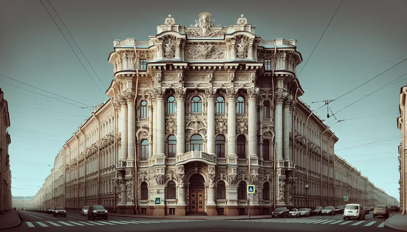 Facade du mus&eacute;e de la Presse &agrave; Saint-P&eacute;tersbourg