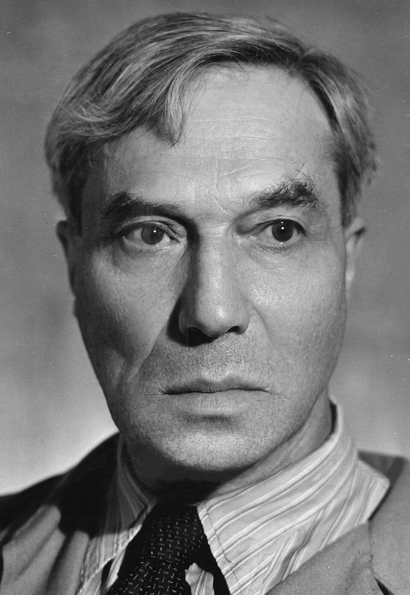 Portrait de Boris Pasternak, po&egrave;te et romancier russe, prix Nobel 1958