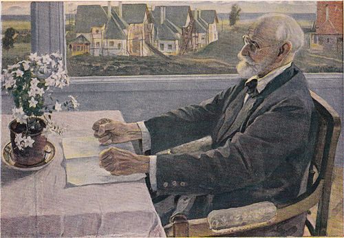 Ivan Pavlov lors de la c&eacute;r&eacute;monie du prix Nobel 1904 &agrave; Stockholm