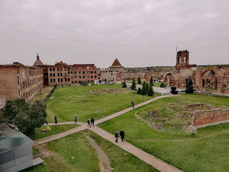 Forteresse d&rsquo;Orechek &agrave; Schlisselbourg vue depuis le lac Ladoga