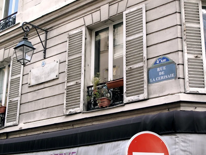 Rue de la Cerisaie, Paris 4e, emplacement H&ocirc;tel de Lesdigui&egrave;res