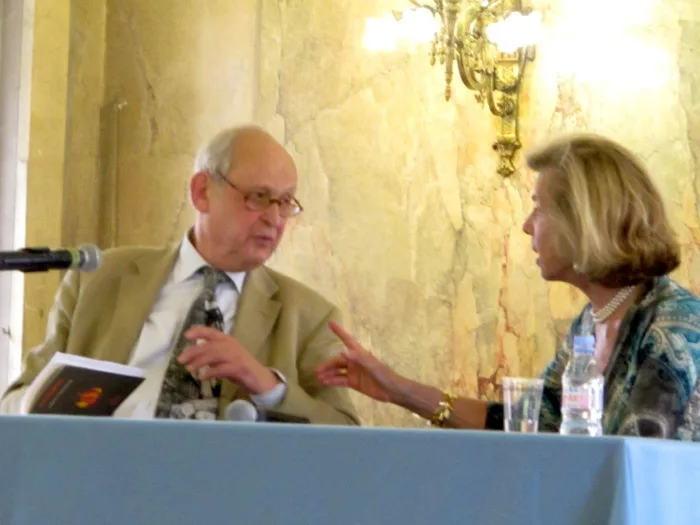 Alexandre Zviguilsky et Comtesse Colette Tolsto&iuml; au Palais des Ducs de Bourgogne, Mairie de Dijon
