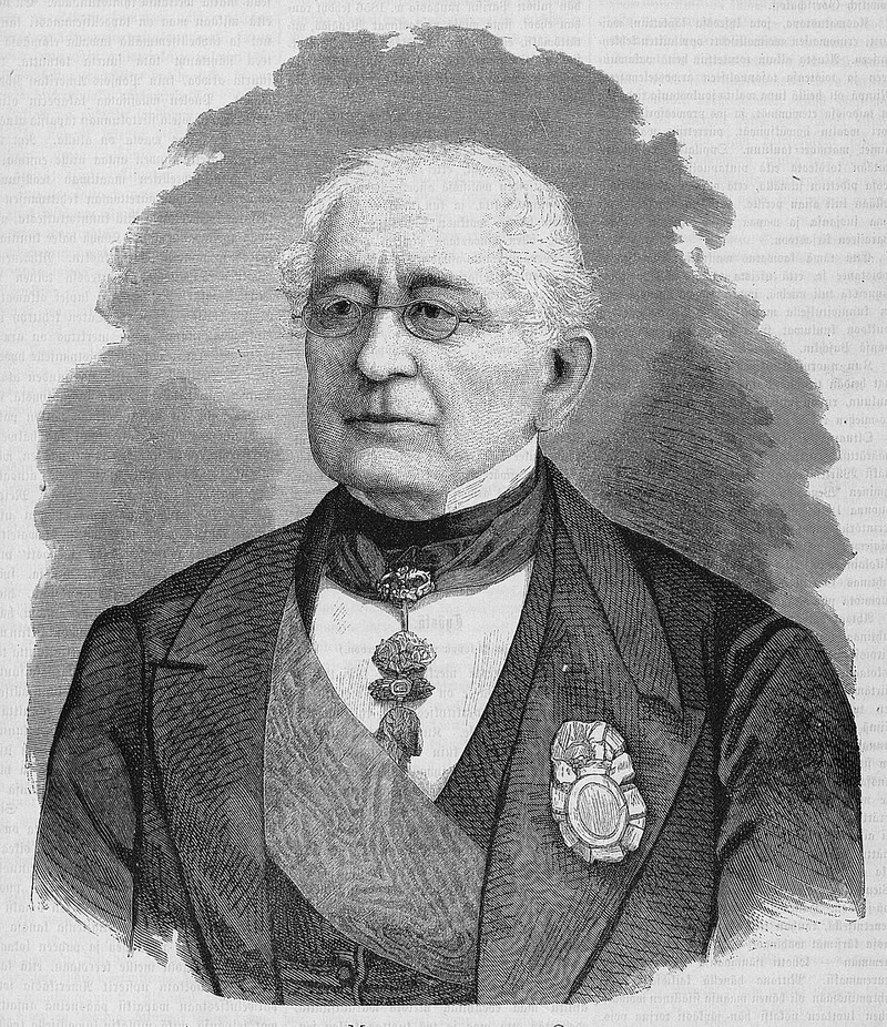 Portrait du prince Alexandre Gortchakov, chancelier de l'Empire russe sous Alexandre II